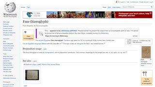 
                            8. Face (hieroglyph) - Wikipedia