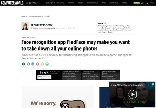 
                            11. Face recognition app FindFace may make you want to take down all ...