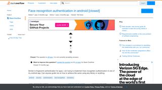 
                            3. Face recognition authentication in android - Stack Overflow