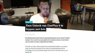 
                            10. Face Unlock van OnePlus 6 te foppen met foto | Bright