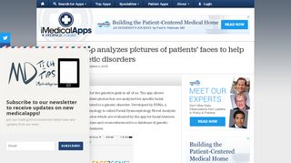 
                            5. Face2Gene:Photo Phenotyping in Mobile Devices - iMedicalApps