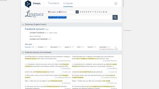 
                            12. Facebook account - French translation – Linguee