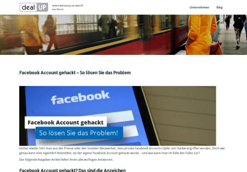 
                            4. Facebook Account gehackt - Anleitung 2018 - deal UP