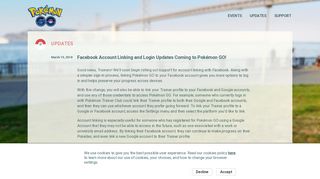 
                            11. Facebook Account Linking and Login Updates ... - Pokémon GO