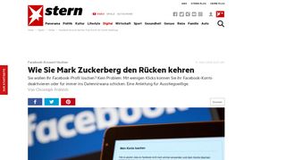 
                            11. Facebook-Account löschen: Eine Schritt-für-Schritt-Anleitung | STERN ...