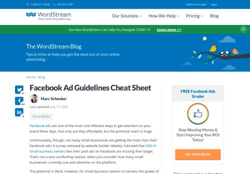 
                            12. Facebook Ad Guidelines Cheat Sheet | WordStream