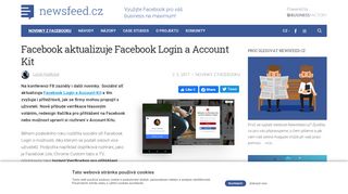 
                            7. Facebook aktualizuje Facebook Login a Account Kit | Newsfeed.cz