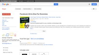 
                            6. Facebook All-in-One For Dummies - Resultat for Google Books
