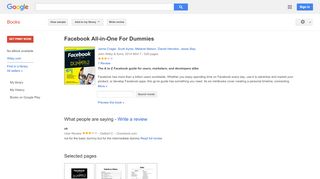 
                            7. Facebook All-in-One For Dummies