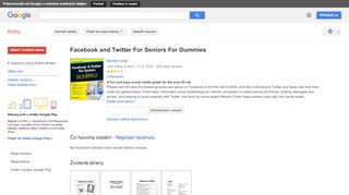 
                            10. Facebook and Twitter For Seniors For Dummies