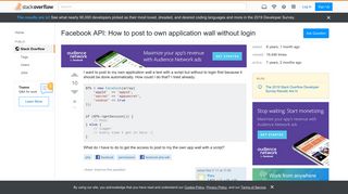 
                            6. Facebook API: How to post to own application wall without login ...