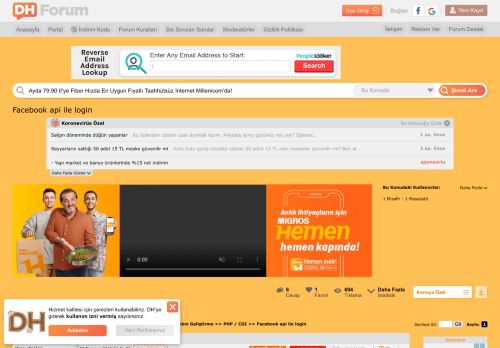 
                            2. Facebook api ile login » Sayfa 1 - 1 - Donanım Haber Forum