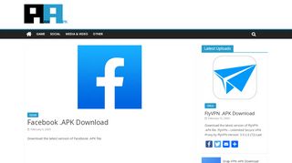 
                            9. Facebook .APK Download | Raw APK