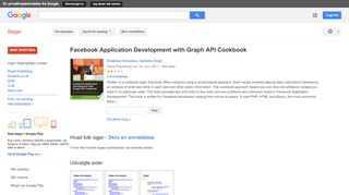 
                            9. Facebook Application Development with Graph API Cookbook - Resultat for Google Books