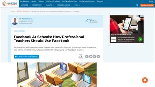 
                            1. Facebook At Schools: How Professional Teachers Should Use ...