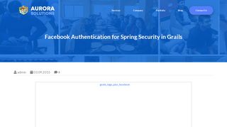 
                            11. Facebook Authentication for Spring Security in Grails | Aurora Solutions