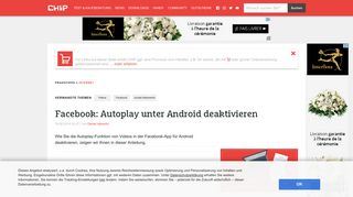
                            5. Facebook: Autoplay unter Android deaktivieren - CHIP