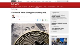 
                            8. Facebook bans all crypto-currency ads - BBC News