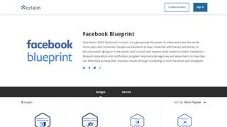 
                            13. Facebook Blueprint - Badges - Acclaim