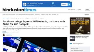 
                            12. Facebook brings Express WiFi to India, partners with Airtel for 700 ...