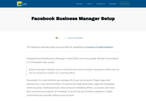 
                            3. Facebook Business Manager Setup | AdSkills.com