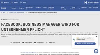 
                            6. Facebook: Business Manager wird für Unternehmen Pflicht