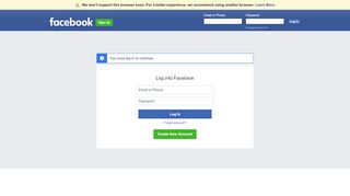
                            1. Facebook Business Page requires Log in to View | Facebook Help ...