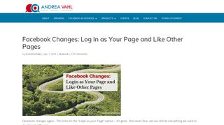 
                            6. Facebook Changes: Log In as Your Page and Like Other Pages