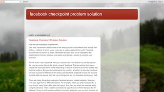 
                            5. facebook checkpoint problem solution