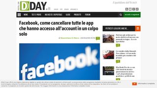 
                            6. Facebook, come cancellare tutte le app che hanno accesso all ...