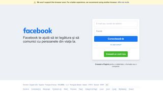 
                            2. Facebook - conectează-te sau înscrie-te