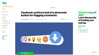 
                            9. Facebook confirms test of a downvote button for flagging comments ...
