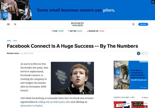 
                            7. Facebook Connect Is A Huge Success -- By The Numbers - ...