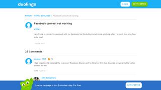
                            9. Facebook connect not working - Duolingo Forum