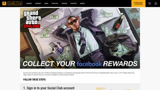 
                            4. Facebook connected Social Club account - Rockstar Games Social Club