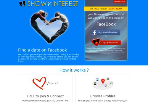 
                            5. Facebook Dating. Find Singles on Facebook at ShowMeInterest