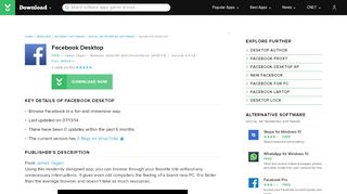 
                            3. Facebook Desktop | Geben Sie Download- und Software-Berichte frei ...