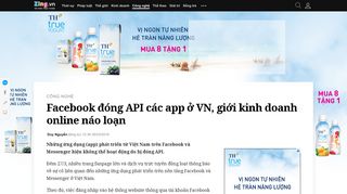 
                            12. Facebook đóng API các app ở VN, giới kinh doanh online náo loạn ...