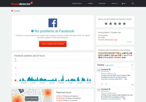 
                            7. Facebook down? Current problems and status ... - down detector .hk