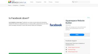 
                            11. Facebook down? Current status and problems - Is The Service ...