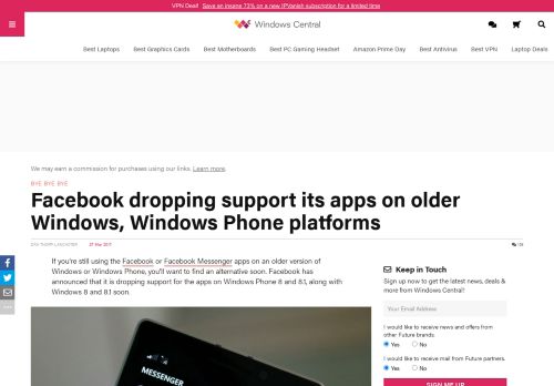 
                            12. Facebook dropping support its apps on older Windows, Windows ...