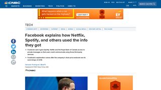 
                            12. Facebook explains how Netflix, Spotify, and others used info