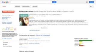 
                            10. Facebook Fanatic: Explode Your Popularity, Secure Your Privacy and ... - Resultado de Google Books