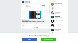 
                            4. Facebook Flat Chrome Extension on Product Hunt
