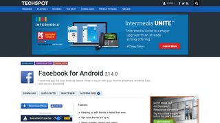 
                            3. Facebook for Android 209.0 Download - TechSpot