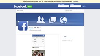 
                            2. Facebook for iPhone