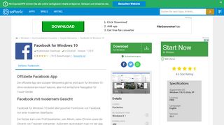 
                            11. Facebook for Windows 10 (Windows) - Download