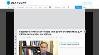 
                            8. Facebook fundraiser to help immigrant children tops $20 million