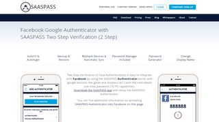 
                            12. Facebook Google Authenticator & Two Step Verification 2 - SaaSPass