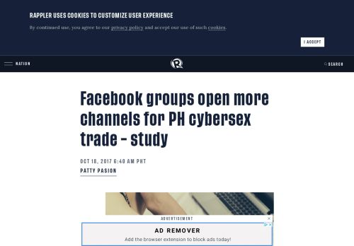 
                            13. Facebook groups open more channels for PH cybersex trade – study